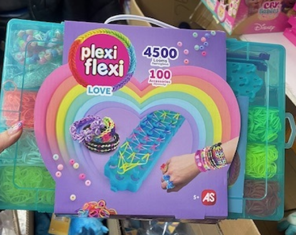 PLEXI FLEXI LOVE ΜΕΓΑΛΗ ΘΗΚΗ 4500 ΛΑΣΤΙΧΑΚΙΑ &100 ΑΞΕΣΟΥΑΡ (ΚΙΝΑ)
