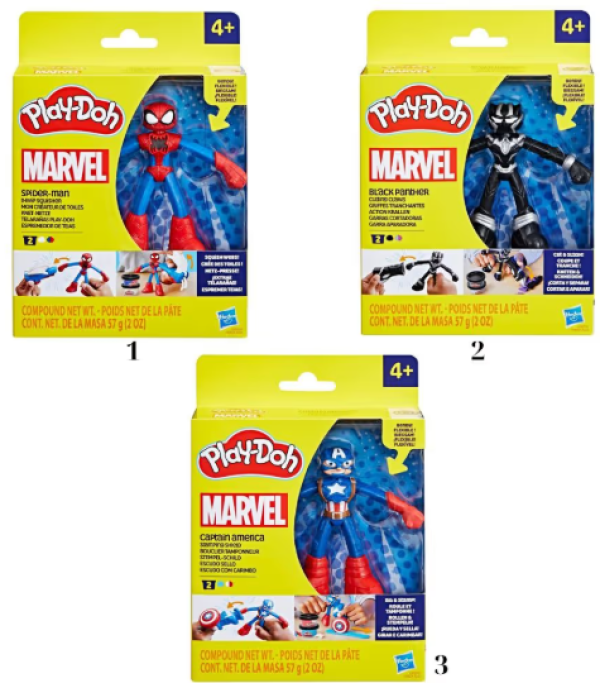 PLAY DOH MARVEL FIGURES AST (KINA)