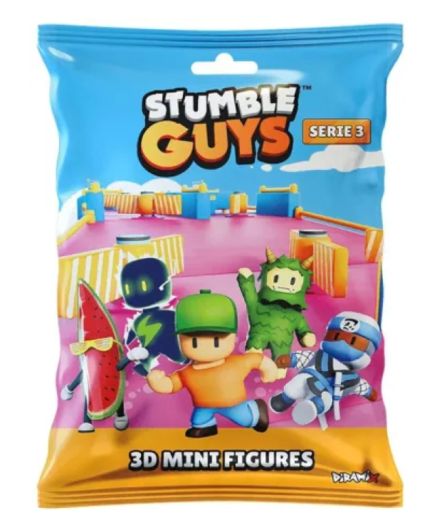 STUMBLE GUYS S3 3D MINI FIGURES FOIL BAG (KINA)