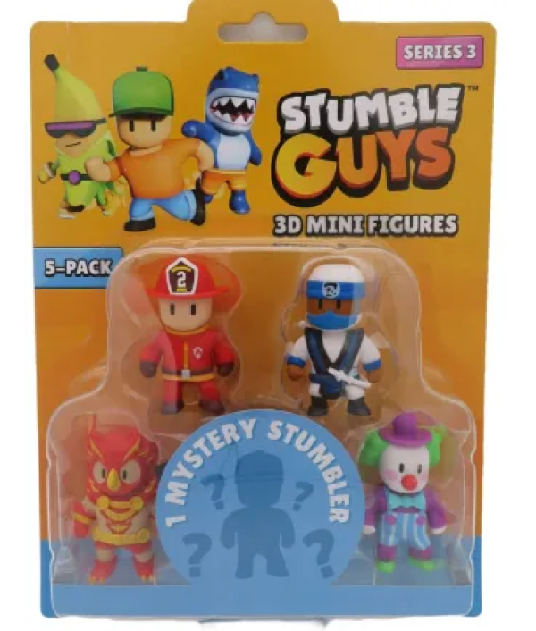 STUMBLE GUYS S3 3D MINI FIGURES 5 PACK (KINA)