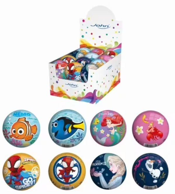 PU Μπαλακια 63mm Disney & Marvel,24 τεμ.σε display (KINA)