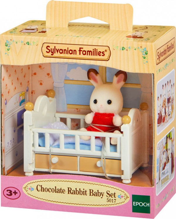 SYLVANIAN FAMILIES ΣΕΤ ΜΩΡΟ ΣΟΚΟΛΑΤΕΝΙΟ ΚΟΥΝΕΛΑΚΙ ΜΕ ΚΡΕΒΒΑΤΙ ΜΩΡΟΥ