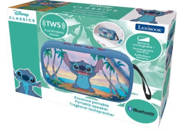 STITCH BLUETOOTH PORTABLE SPEAKER WITH FABRIC FIN