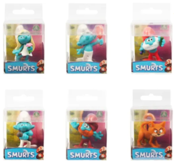 SMURES/ΣΤΡΟΥΜΦΑΚΙΑ ΦΙΓΟΥΡΑ ΤΑΙΝΙΑΣ 5εκ.-ΣΤΑΝΤ 36τεμ.(ΚΙΝΑ)