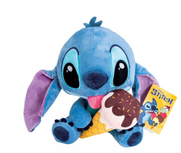 ΧΝΟΥΔΩΤΟ DISNEY STITCH ΜΕ ΠΑΓΩΤΟ 25εκ.(ΚΙΝΑ)