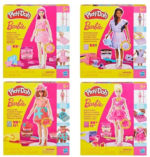PLAY-DOH BARBIE DESIGNER DOLLS AST (KINA)