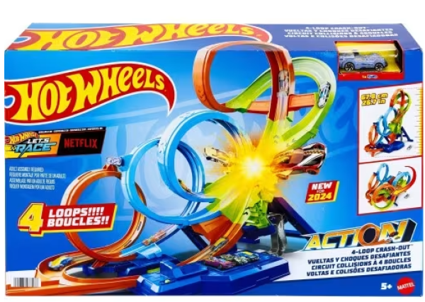 HOT WHEELS ΠΙΣΤΑ ΣΥΓΚΡΟΥΣΕΩΝ ΜΕ 4 ΛΟΥΠ