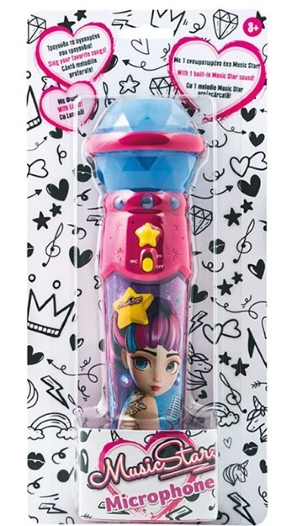 ΜΙΚΡΟΦΩΝΟ MUSIC STAR 2σχεδια ASSORM.(KINA)