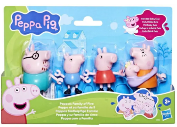 PEPPA PIG PEP PEPPAS FAMILY OF FIVE (KINA)
