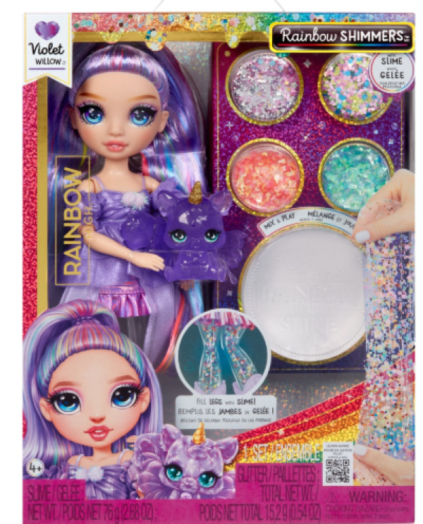 RAINBOW HIGH SHIMMERS ΚΟΥΚΛΑ ΜΟΔΑΣ & SLIME-VIOLET (ΟΛΛΑΝΔΙΑ)