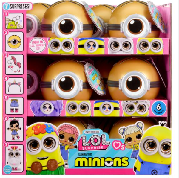 LOL SURPRISE LOVES MINIONS ΚΟΥΚΛΑ ASST-ΣΤΑΝΤ 12τεμ.(ΟΛΛΑΝΔΙΑ)