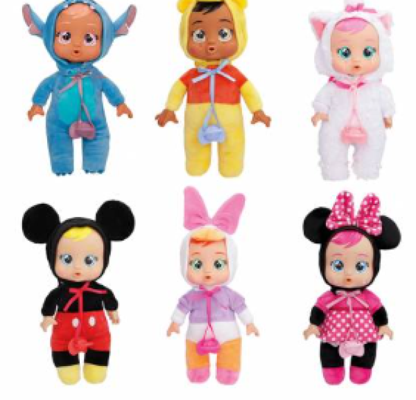 ΚΟΥΚΛΑ ΚΛΑΨΟΥΛΙΝΙΑ,TINY CUDDLES DISNEY W2-ΣΤΑΝΤ 6τεμ.(KINA)