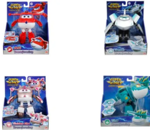 SUPER WINGS ELECTRIC HEROES TRANSFORMING 15cm.ASST.