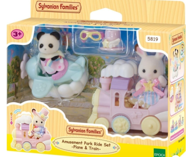 SYLVANIAN ΣΕΤ ΠΑΙΧΝΙΔΙΟΥ ΛΟΥΝΑ ΠΑΡΚ-ΑΕΡΟΠΛΑΝΟ & ΤΡΕΝΟ