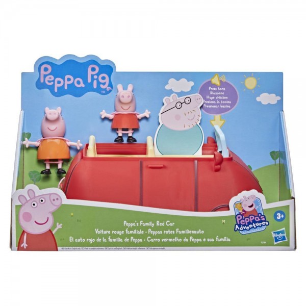 PEPPA PIG PEPPAS FAMILY RED CAR 