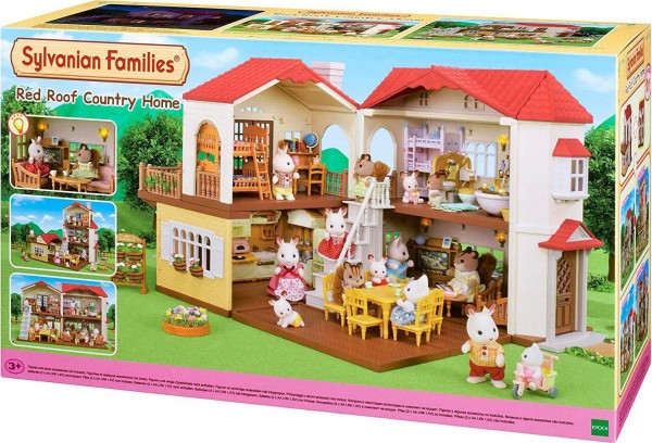 SYLVANIAN FAMILIES ΣΠΙΤΙ ΣΤΟ ΧΩΡΙΟ ΜΕ ΚΟΚΚΙΝΗ ΣΚΕΠΗ