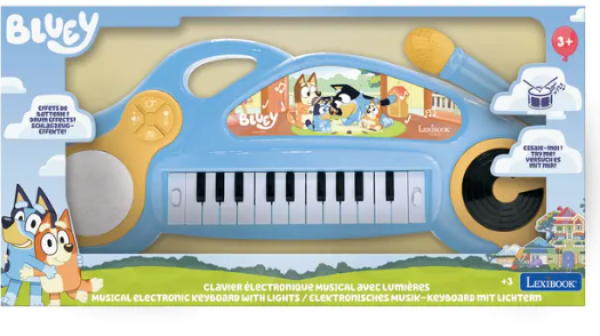 BLUEY ΗΛΕΚΤΡΟΝΙΚΟ ΠΛΗΚΤΡΟΛΟΓΙΟ ΜΕ ΦΩΤΑ & ΗΧΟΥΣ