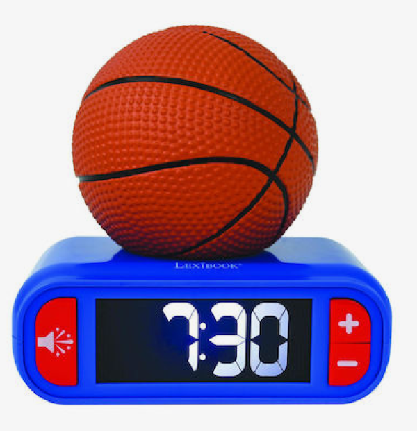 DIGITAL ALARM CLOCK WITH A 3D BASKETBALL