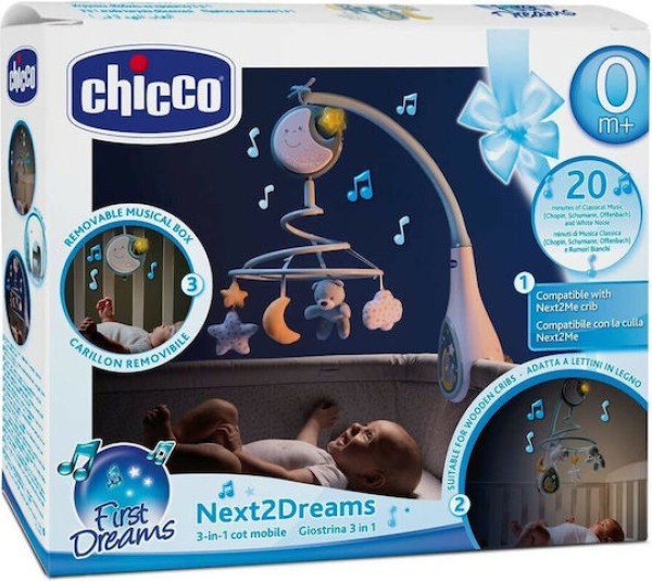 Chicco ΒΡΕΦΙΚΟ ΠΕΡΙΣΤΡΕΦΟΜΕΝΟ ΚΟΥΝΙΑΣ ΜΕ ΜΕΛΩΔΙΕΣ 3ΣΕ1 ΣΙΕΛ (ΚΙΝΑ)