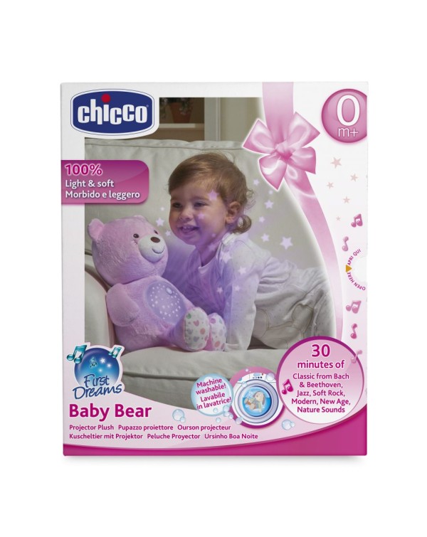 Chicco ΒΡΕΦΙΚΟ ΑΡΚΟΥΔΑΚΙ ΜΕ ΠΡΟΒΟΛΕΑ,Baby Bear,ΡΟΖ (ΚΙΝΑ)