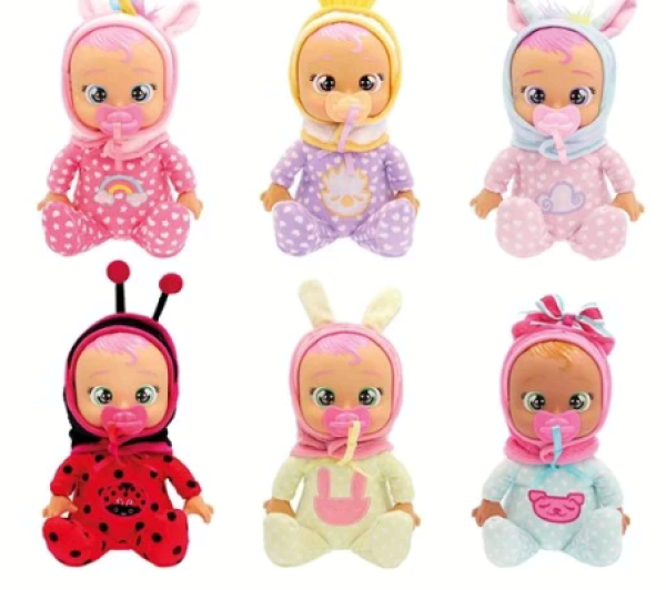 ΚΟΥΚΛΑ ΚΛΑΨΟΥΛΙΝΙΑ,TINY CUDDLES NEW BORNS,ΣΤΑΝΤ 6τεμ.(ΚΙΝΑ)