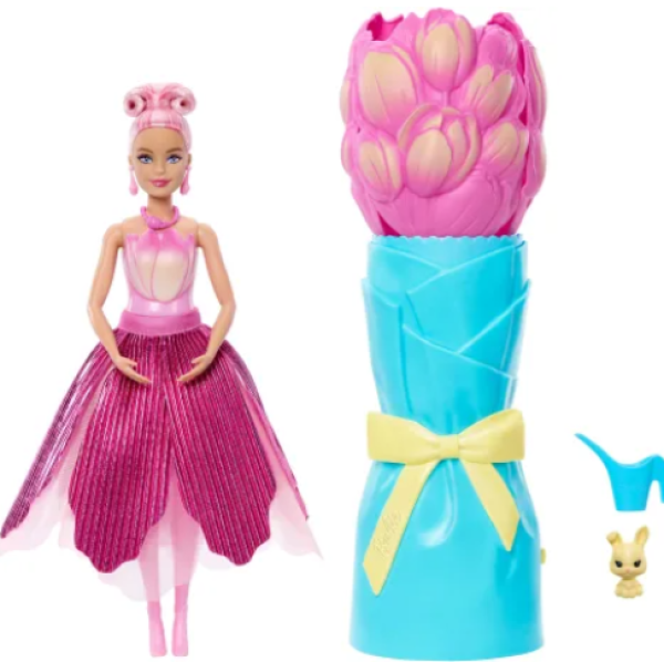 BARBIE PETAL POP-ΡΟΖ ΤΟΥΛΙΠΑ (+ ΚΕΡΟΚΟΥΤΟ)