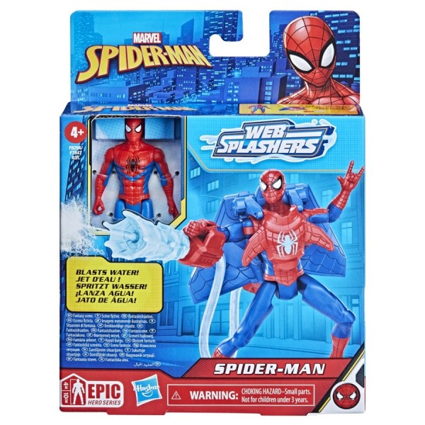SPIDER-MAN 4IN DLX WATER WEBS CLASSIC SPRID.