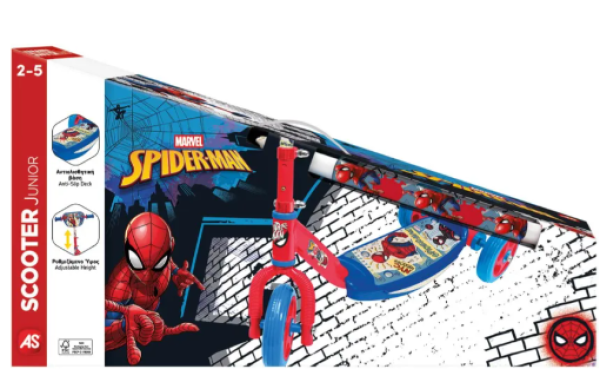 SCOOTER SPIDER-MAN ΜΕ ΛΑΜΠΑΔΑ (ΚΙΝΑ)