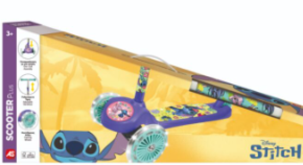 SCOOTER PLUS STITCH ΜΕ ΦΩΤΙΖΟΜΕΝΕΣ ΡΟΔΕΣ ΛΑΜΠΑΔΑ (ΚΙΝΑ)