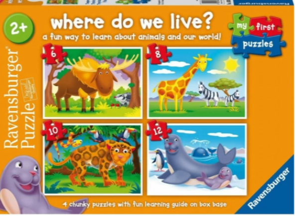 ΤΑ ΠΡΩΤΑ ΜΟΥ ΠΑΖΛ 6/8/10/12τεμ.ΖΩΑ (ΤΣΕΧΙΑ)