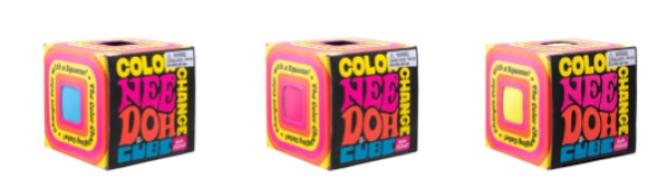 ΜΠΑΛΑ NEE DOH CUBE COLOR CHANGE 3-ΣΤΑΝΤ 12τεμ.(ΚΙΝΑ)