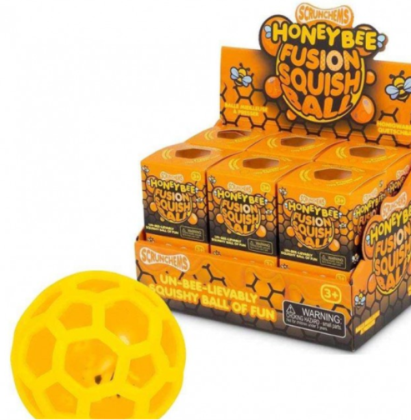 SCRUNCHEMS HONEYBEE FUSION SQUISHBALL-ΣΤΑΝΤ 12τεμ.