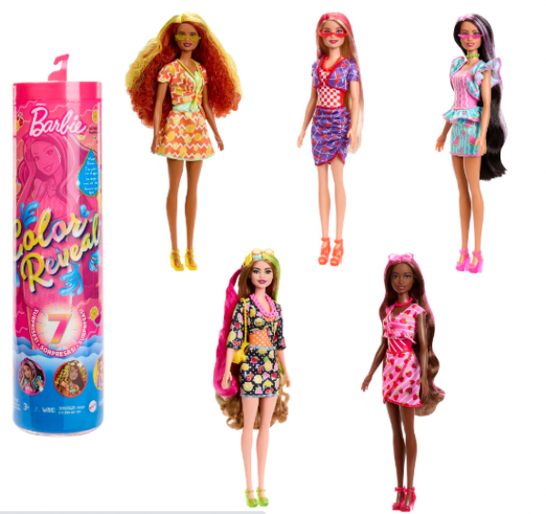 BARBIE COLOR REVEAL-ΦΡΟΥΤΑΚΙΑ (5 σχεδια)