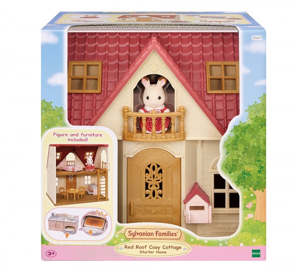 SYLVANIAN FAMILIES ΣΠΙΤΙ ΤΟΥ ΑΓΡΟΥ ΜΕ ΚΟΚΚΙΝΗ ΣΚΕΠΗ