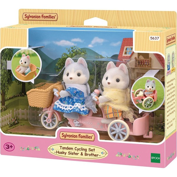 SYLVANIAN FAMILIES ΣΕΤ ΠΟΔΗΛΑΤΟ-ΑΔΕΡΦΟΣ & ΑΔΕΡΦΗ ΧΑΣΚΥ