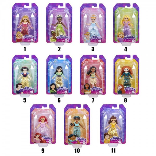 DISNEY PRINCESS ΜΙΝΙ ΚΟΥΚΛΕΣ (12σχεδια)