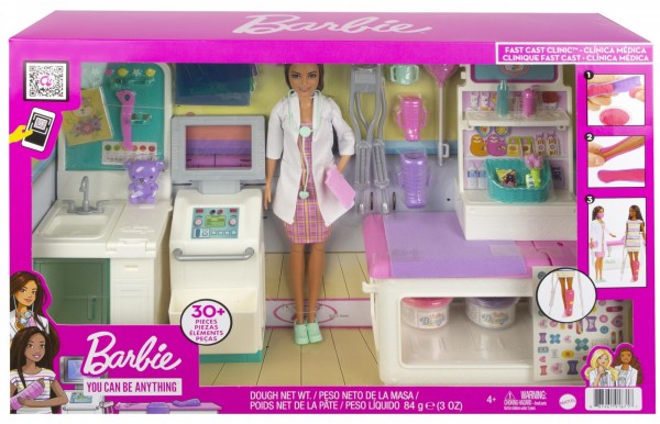 BARBIE - ΚΛΙΝΙΚΗ ΣΕΤ ΜΕ ΚΟΥΚΛΑ