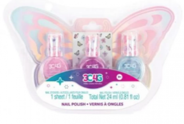 BUTTERFLY NAIL POLISH TRIO