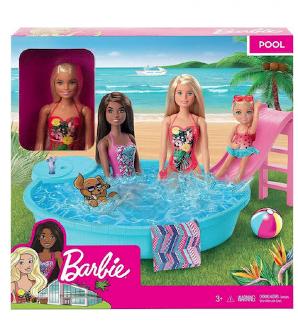 BARBIE ΕΞΩΤΙΚΗ ΠΙΣΙΝΑ ΜΕ ΚΟΥΚΛΑ