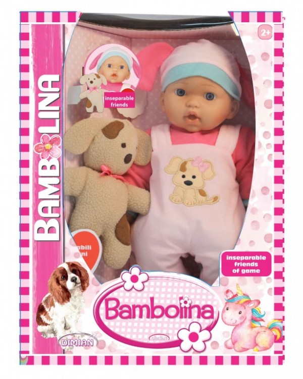 BAMBOLINA 41εκ.ΜΕ ΤΟ ΣΚΥΛΑΚΙ ΤΗΣ