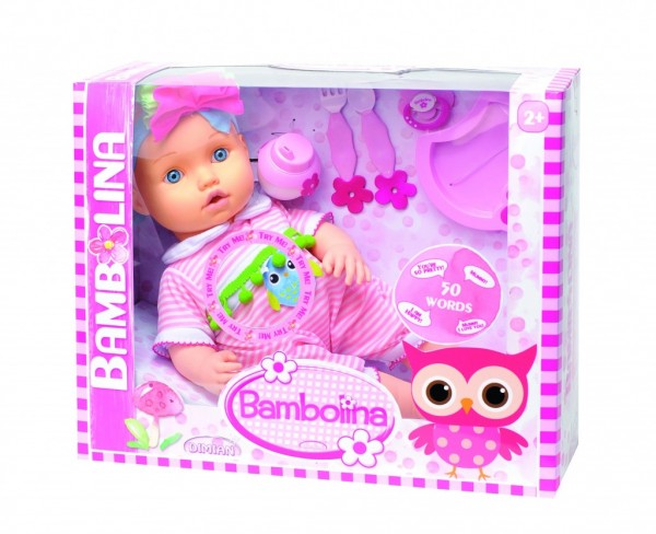 BAMBOLINA BABY DOLL 42εκ.ΜΙΛΑΕΙ ΕΛΛΗΝΙΚΑ 50 ΛΕΞΕΙΣ