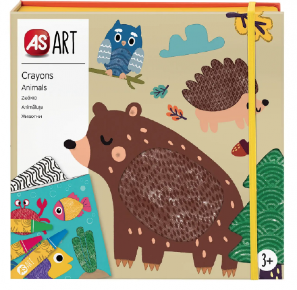 AS ART CRAYONS ΖΩΑΚΙΑ 