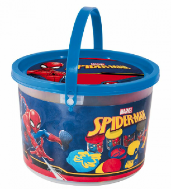 ΚΟΥΒΑΔΑΚΙ ΜΕ 4 ΒΑΖΑΚΙΑ ΠΛΑΣΤΕΛΙΝΗΣ 2ΟΖ ΚΑΙ 8 ΕΡΓΑΛΕΙΑ SPIDERMAN (ΚΙΝΑ)