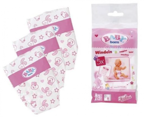 BABY BORN ΠΑΝΕΣ ΜΕ ΣΧΕΔΙΑ 5τμχ