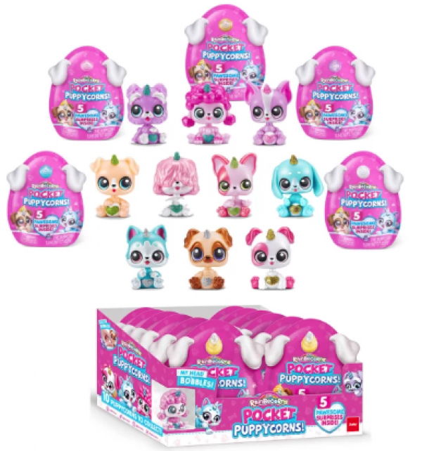 POCKET PUPPYCORN RAINBOCORNS SERIES 1 (10 ΣΧΕΔΙΑ) (ΚΙΝΑ)