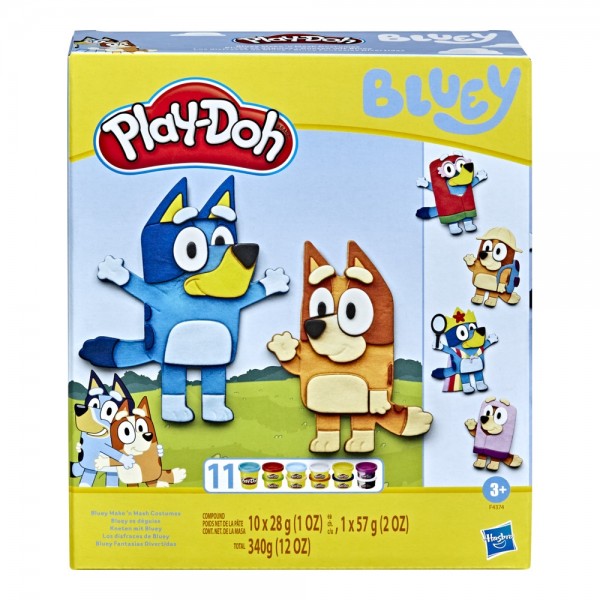 PLAY-DOH BLUEY MAKE N MASH COSTUMES
