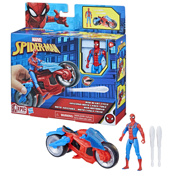 SPIDER-MAN 4IN VEHICLE AND FIGURE