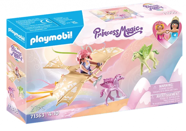 PLAYMOBIL-ΤΑΞΙΔΙ ΣΤΑ ΣΥΝΝΕΦΑ ΜΕ ΜΙΚΡΟΥΣ ΠΗΓΑΣΟΥΣ 