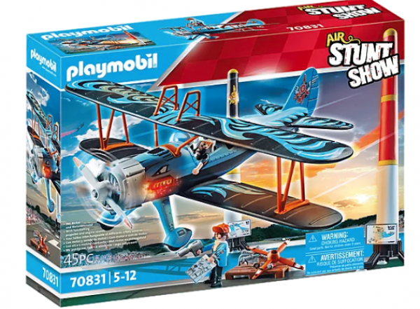 PLAYMOBIL-AIR STUNT SHOW ΔΙΠΛΑΝΟ ΦΟΙΝΙΚΑΣ (BA)