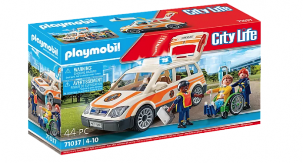 PLAYMOBIL-ΟΧΗΜΑ ΠΡΩΤΩΝ ΒΟΗΘΕΙΩΝ ΜΕ ΔΙΑΣΩΣΤΕΣ 